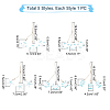 5Pcs 5 Styles Mediterranean Style Natural Wood Pendant Ornaments HJEW-PH0001-36-5