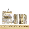 Natural Freshwater Shell Big Pendants SSHEL-B003-05P-02-3