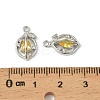 Brass Micro Pave Cubic Zirconia Pendants KK-C107-05P-3