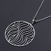 Non-Tarnish 201 Stainless Steel Pendant Necklaces NJEW-S105-JN603-45-1-1