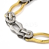 201 Stainless Steel Links Chain Necklace NJEW-F22-39D-GP-3