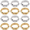 SUNNYCLUE 60Pcs 2 Colors Brass Bead Frames KK-SC0004-63-1