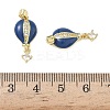 Brass Micro Pave Cubic Zirconia Enamel Pendants KK-L256-18G-3