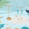 DIY Sea Aniaml Synthetic Turquoise  Alloy Earrings/Bracelets Making Kits DIY-AR0004-12-4