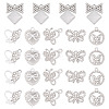 24Pcs 6 Styles Alloy Crystal Rhinestone Pendants FIND-TA0006-20P-3
