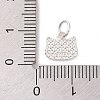 Cat Shape 925 Sterling Silver Charms LS-STER-F056-03S-01-3