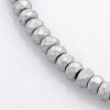 Electroplate Non-magnetic Synthetic Hematite Beads Strands G-J208G-02-1