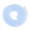 Baking Paint Frosted Glass Beads Strands LS-FGLA-N003-6mm-01-2