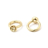 Brass Bead Cap Pendant Bails KK-Z137-02G-02-2