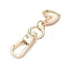 Alloy Enamel Heart Pendant Decorations HJEW-JM02519-5