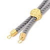 Twisted Nylon Cord Silder Bracelets DIY-B066-03G-19-2