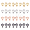32Pcs 4 Colors Brass Links Connectors KK-AR0002-27-1