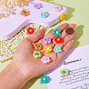16Pcs 8 Colors Opaque Resin Pendants RESI-TA0002-56-6