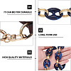 2Pcs 2 Style Resin Bag Handles DIY-GN0001-02B-4