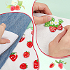 12Pcs 3 Styles Strawberry Computerized Embroidery Cloth Iron on/Sew on Patches PATC-PH0001-36-3