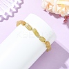 Raw Rough Natural Yellow Apatite Beaded Stretch Bracelets for Women BJEW-JB14431-2