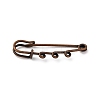 Iron Brooch Findings KK-Q491-R-1