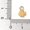 Ion Plating(IP) 304 Stainless Steel Enamel Charms STAS-G351-05G-4
