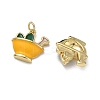 Brass Enamel Pendants KK-H256-07G-02-2