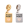 304 Stainless Steel European Dangle Charms STAS-I192-26-01-1
