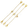 3Pcs 3 Styles Brass Magnetic Clasps AJEW-JB01295-1