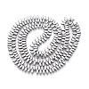 Electroplated Synthetic Non-magnetic Hematite Beads Strands G-T139-65I-2