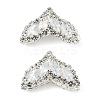 Brass Micro Pave Cubic Zirconia Pendants KK-S336-04S-A-1