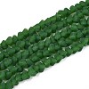 Frosted Opaque Glass Beads Strands GLAA-N017-4mm-17-1