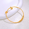 Adjustable Brass Charm Bangles for Women YV3092-3