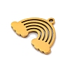 201 Stainless Steel Pendants STAS-U016-05G-2