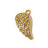 304 Stainless Steel Rhinestone Pendants STAS-OY005-43G-1