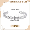 1Pc Stainless Steel Open Cuff Bangles for Women BJEW-LP0003-48A-2