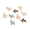 Craftdady 40Pcs 4 Colors Alloy Enamel Pendants ENAM-CD0001-15-2