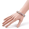 Glass Star Beaded Stretch Bracelet for Women BJEW-JB08273-3