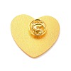 Heart with Yin Yang Pattern Enamel Pin JEWB-O007-A05-2