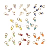 40Pcs 8 Colors Glass Charms PALLOY-JF04213-01-2