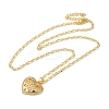 Brass Micro Pave Clear Cubic Zirconia Pendant Necklaces for Women LS-NJEW-S429-05G-01-2