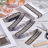1 Bundle Ethnic Style Polyester Jacquard Floral Ribbon OCOR-LP0001-04-3