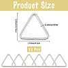 12Pcs Triangle Iron Linking Rings IFIN-CP0002-96P-2