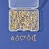 60Pcs 5 Styles 304 Stainless Steel Charms STAS-FS0001-87-6