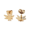 PVD Vacuum Plating 304 Stainless Steel Stud Earrings for Women EJEW-A048-42B-G-2