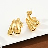 304 Stainless Steel Nuggets Stud Earrings EJEW-K268-28G-2