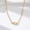 304 Stainless Steel Chemical Symbol Pendant Necklaces NJEW-Z073-03G-01-1