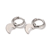 Non-Tarnish 3 Pairs 3 Styles 304 Stainless Steel Hoop Dangle Earrings for Women EJEW-K279-09A-P-3