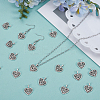 80Pcs Tibetan Style Alloy Pendants FIND-SP0004-61-3