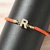 Adjustable Nylon Cord Bracelets X-BJEW-C096-01G-18-3