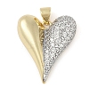 Brass Micro Pave Cubic Zirconia Pendants KK-Q821-02G-1