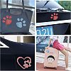 Heart & Pawprint Glitter Hotfix Rhinestone DIY-FG0002-29-7
