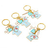 4Pcs Alloy Enamel Keychain KEYC-TAC00036-2
