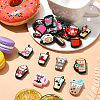 20Pcs 20 Styles Food Grade Silicone Focal Beads SIL-CJ0001-48-5
